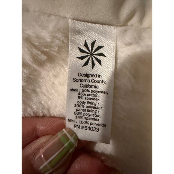 Athleta Luxe Stronger Fur-Lined Jacket In Oatmeal Heather Women's Size M - Picture 8 of 8